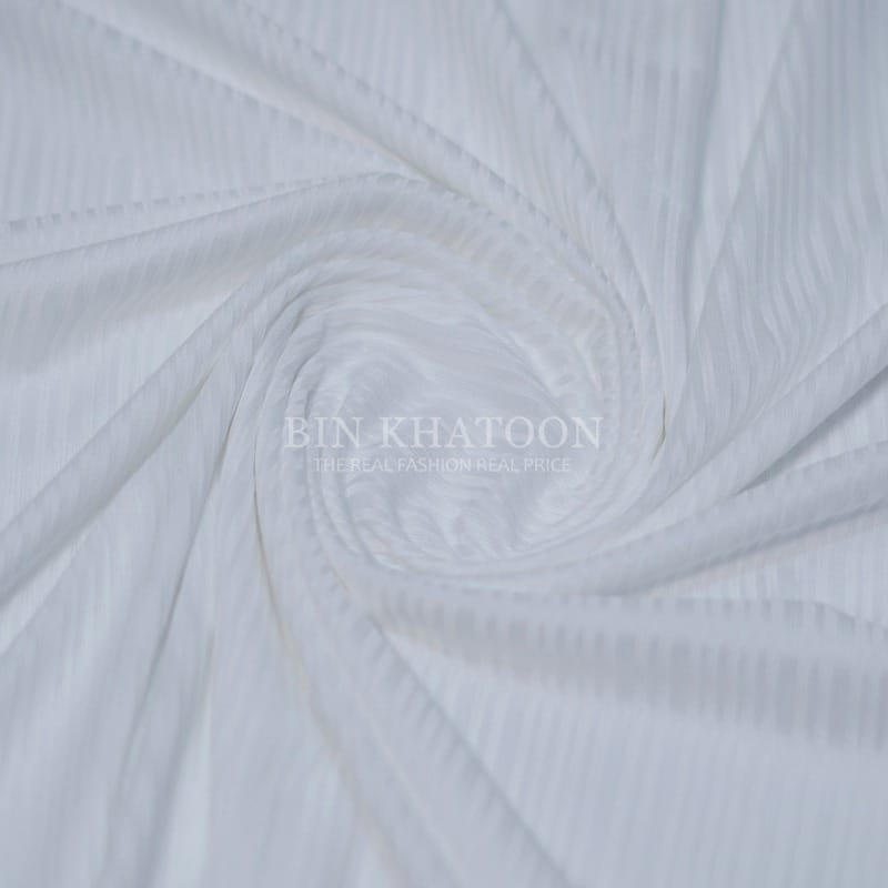 Ribbed Jersey - Pearl White