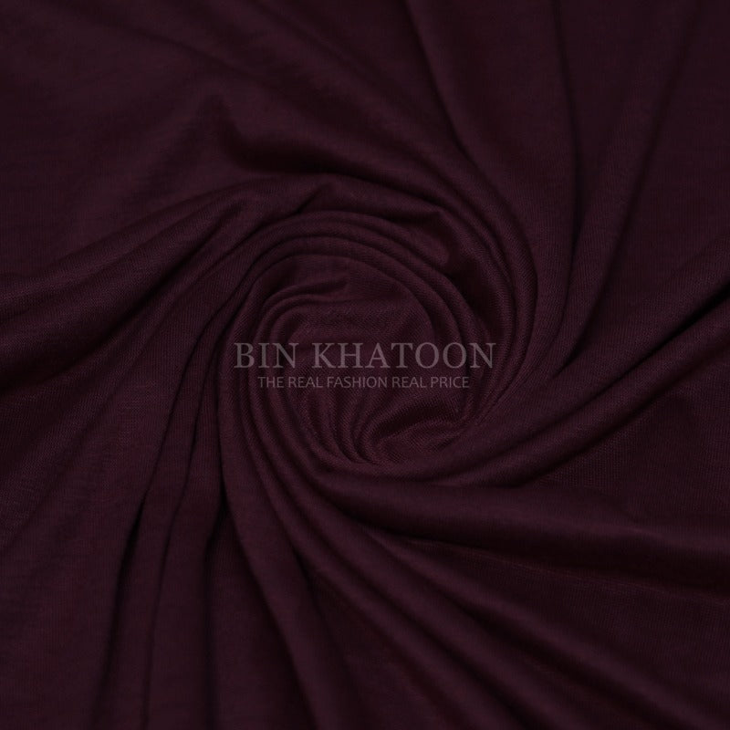Plain Jersey Hijab - Dark Maroon