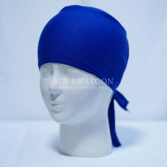 Tie-Back Cap Royal Blue