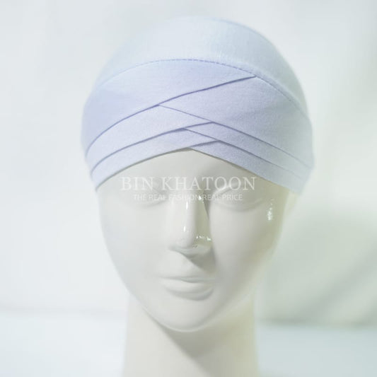 Criss Cross Cap White