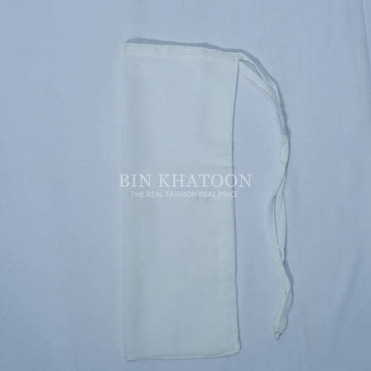 Tie Back Niqab Pearl White
